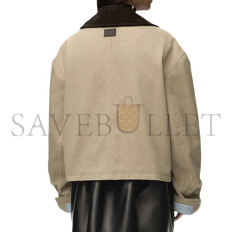 L0ew* CORDUROY-COLLAR UTILITY JACKET S359Y02XHZ